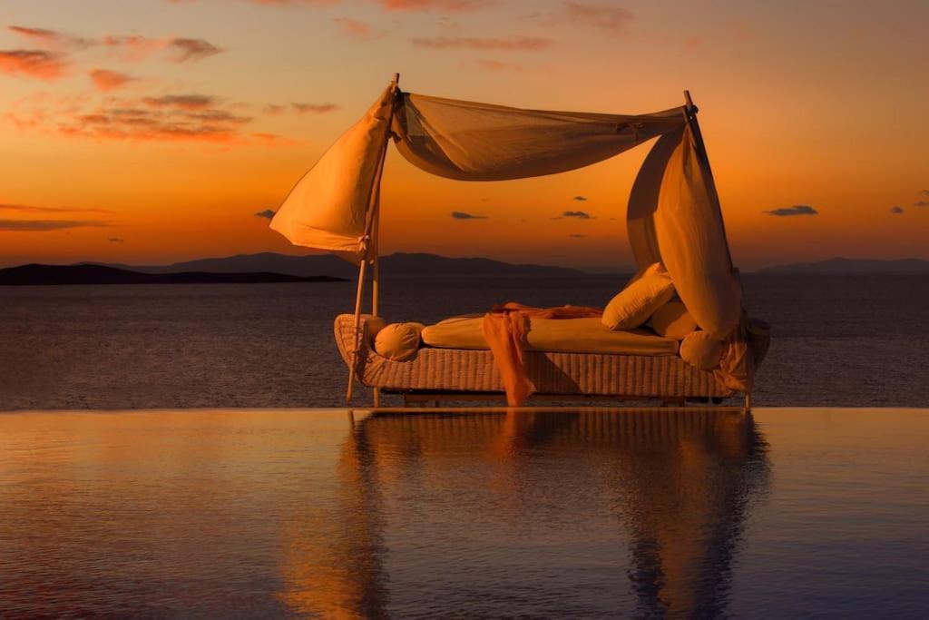 Mykonos Sea View Luxury Villa By Calypso Sunset Villas Mykonos Town Εξωτερικό φωτογραφία