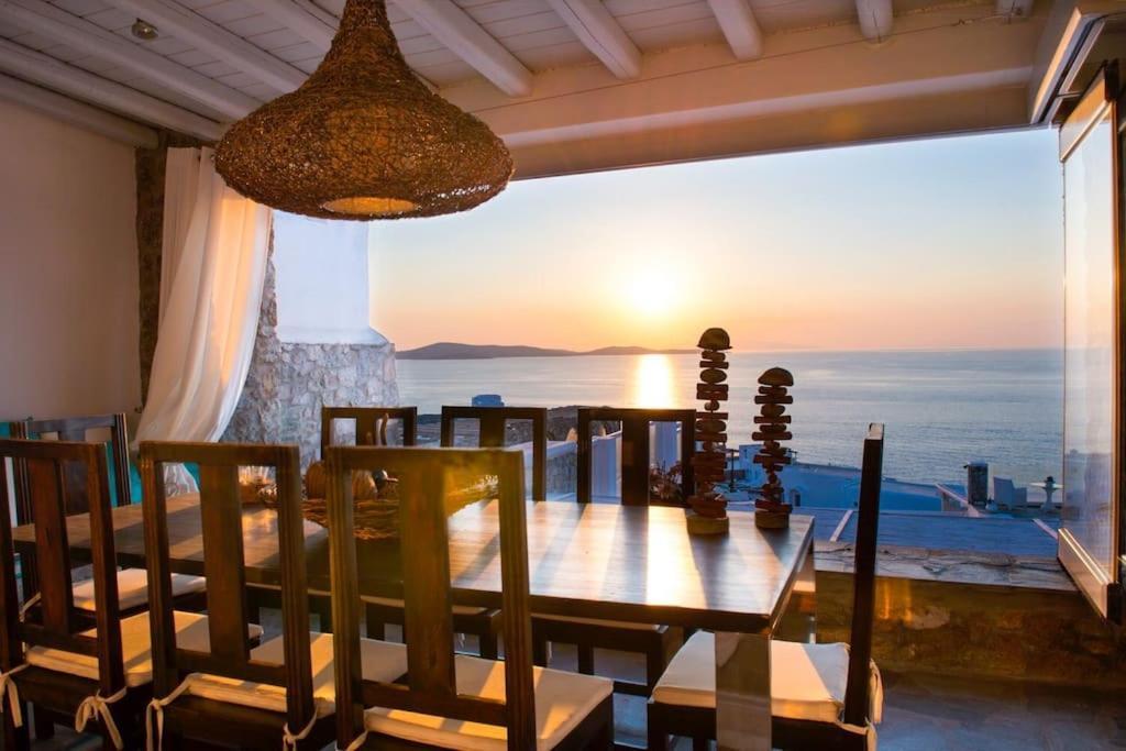 Mykonos Sea View Luxury Villa By Calypso Sunset Villas Mykonos Town Εξωτερικό φωτογραφία