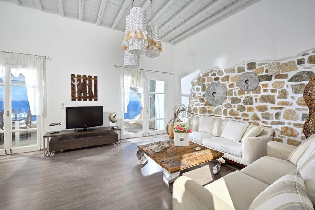 Mykonos Sea View Luxury Villa By Calypso Sunset Villas Mykonos Town Εξωτερικό φωτογραφία