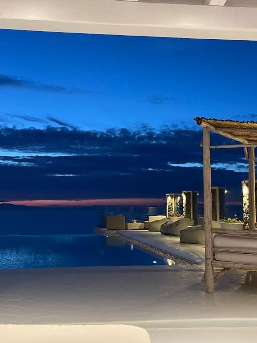 Mykonos Sea View Luxury Villa By Calypso Sunset Villas Mykonos Town Εξωτερικό φωτογραφία