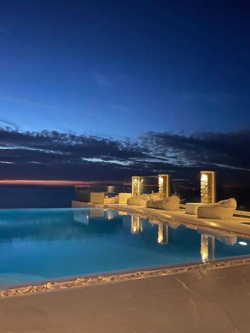 Mykonos Sea View Luxury Villa By Calypso Sunset Villas Mykonos Town Εξωτερικό φωτογραφία