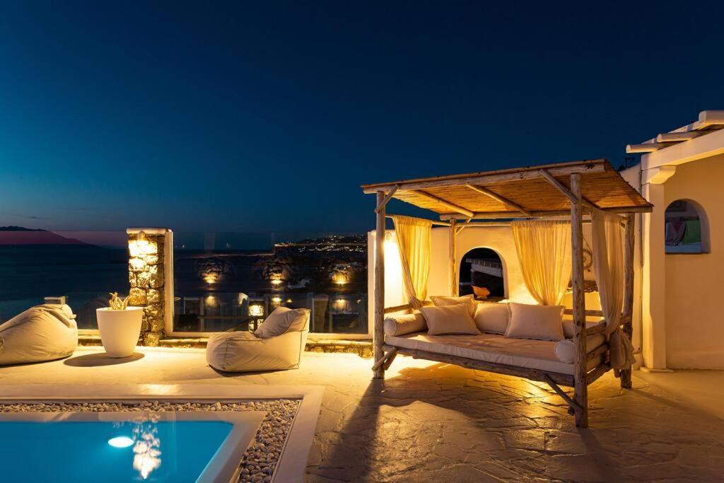 Mykonos Sea View Luxury Villa By Calypso Sunset Villas Mykonos Town Εξωτερικό φωτογραφία