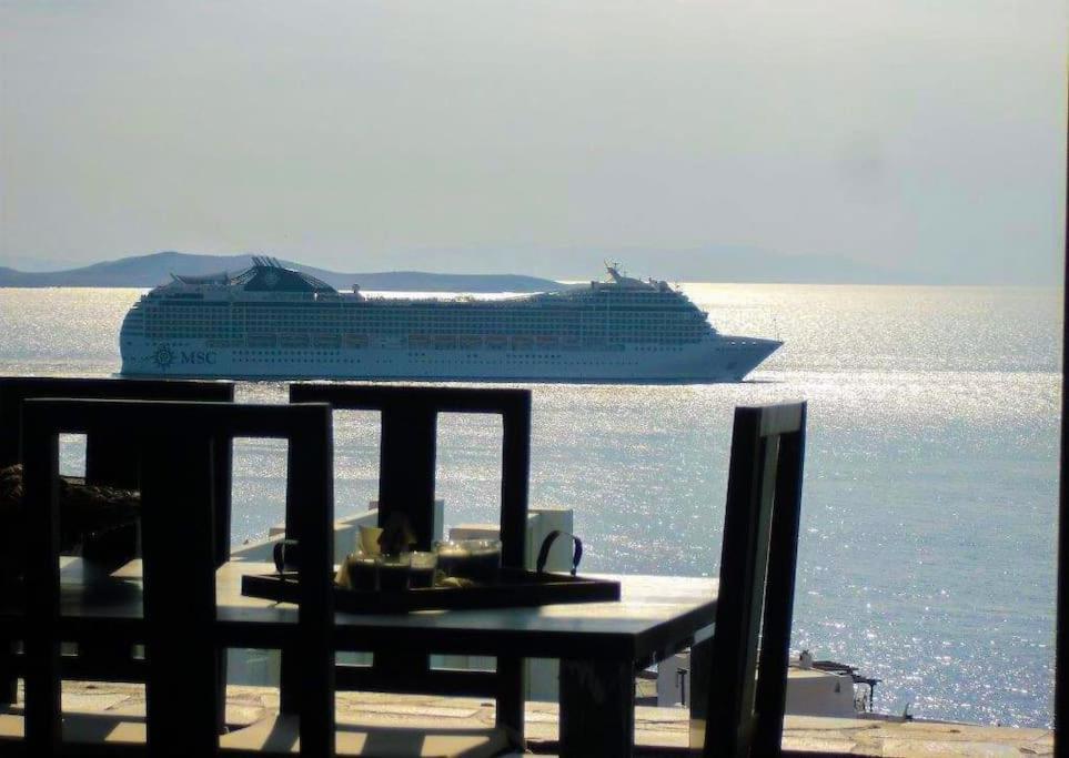 Mykonos Sea View Luxury Villa By Calypso Sunset Villas Mykonos Town Εξωτερικό φωτογραφία