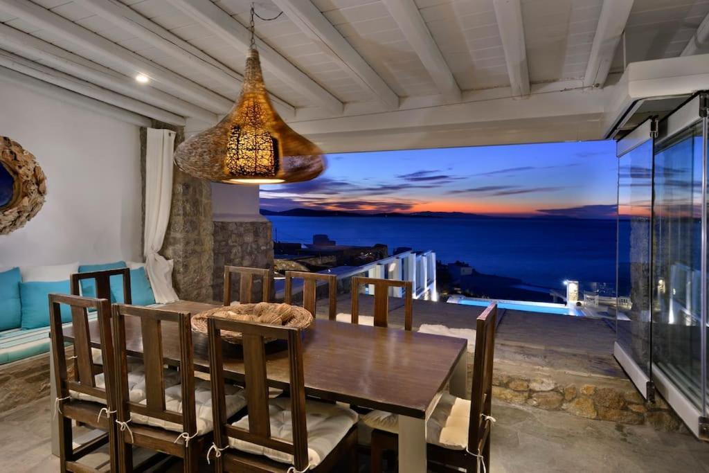 Mykonos Sea View Luxury Villa By Calypso Sunset Villas Mykonos Town Εξωτερικό φωτογραφία